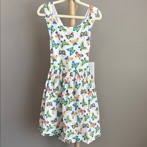 Mini Boden Colorful Butterfly Print Sundress 8-9Y